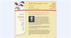 Desktop Screenshot of judypruzinsky.com