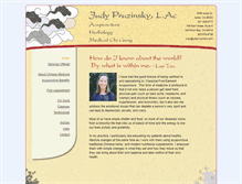 Tablet Screenshot of judypruzinsky.com